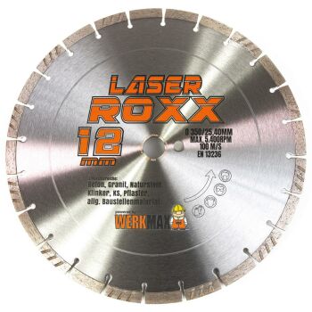 Neuentwicklung: Laser ROXX Diamanttrennscheibe universal | Ø 350 x 25,4 mm