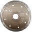 Disco de corte diamantado gres porcelánico Ø 125 x 22,23 mm | 2cm losas de patio - 4cm granito | Para amoladoras angulares