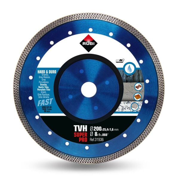 Rubi Turbo Viper TVH 200 SUPERPRO Diamanttrennscheibe für harte Materialien