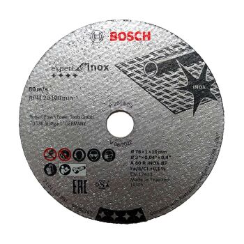 Bosch TS76 Expert für INOX | Ø 76mm | 1,0mm | 5er SET