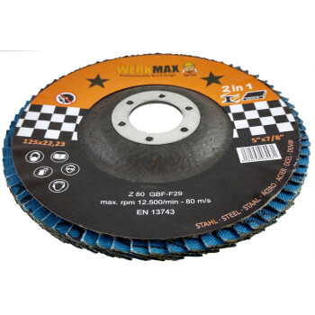 WFS flap discs 125 x 22 | Multi flap discs grain 40 to 80 | ALLinONE