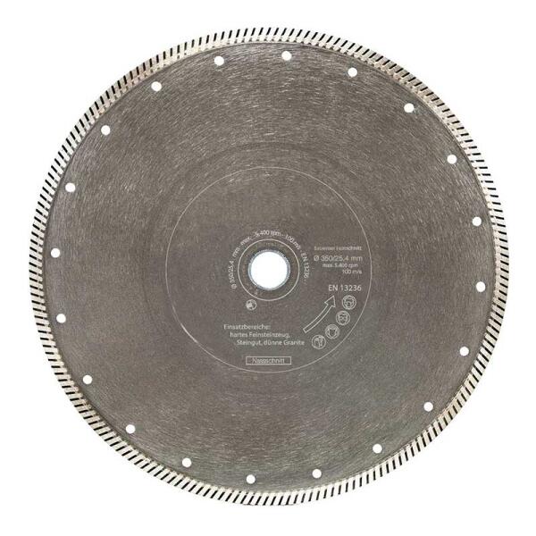 Disque à tronçonner diamanté pour grès cérame Ø 300 x 25,4 mm | Convient pour les dalles de terrasse de 2 cm | Scie à pierre