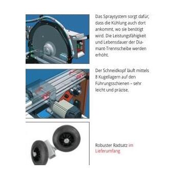 Battipav Steintrennmaschine SUPREME in TOP-Ausstattung Supreme Laser | Schnittlänge: 120 cm